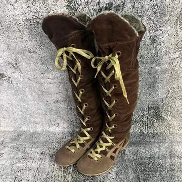 오니츠카타이거 롱 부츠 브라운