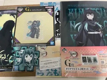 귀멸의 칼날 토키토 무이치로 제일복권 묶음 판매 클리어 파일 코스터