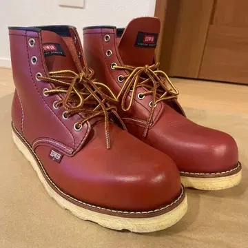 EDWIN 브라운 가죽 부츠