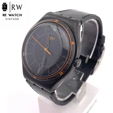 8-848 Swatch V3 아날로그 손목시계 블랙/오렌지