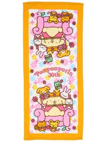 시마무라 폼폼푸딩 페이스 타월 2장 세트