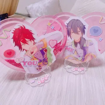 앙스타 아마기 린네 시이나 니키 하트 동상 아크릴 스탠드 8주년