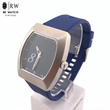 A3258 네이비 블루 사각형 케이스 쿼츠 손목시계