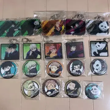주술회전 아크릴 키링 캔뱃지 묶음 판매