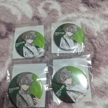 도쿄 에이리언즈 온라인 복권 D상 캔뱃지 군지 아키라 4개 세트