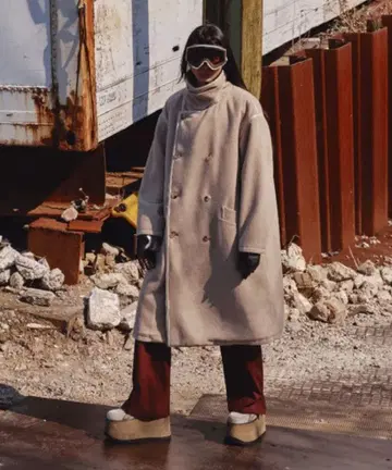 iroquois TOP MOSSER 오버 코트 1 베이지