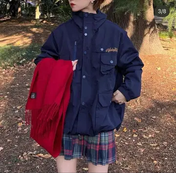 wudge boy 멀티 포켓 나일론 블루종