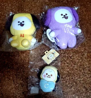 미사용 지민 JIMIN BT21 CHIMMY 봉제 인형 세트