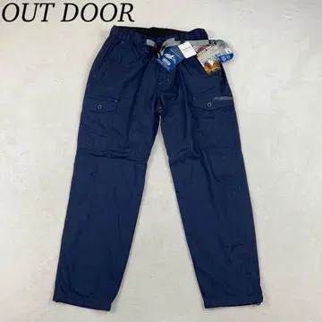 K345 미사용 새상품 L 아웃도어 택 포함 카고 팬츠 네이비 남성용