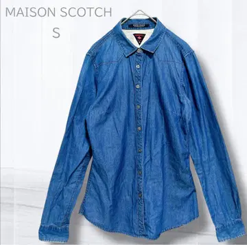 메종 스코치 데님 셔츠 S 사이즈 긴팔 캐주얼 빈티지