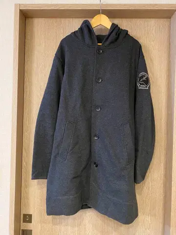 그라니프 롱 코트 자켓 차콜 그레이 M 사이즈 두꺼운 원단