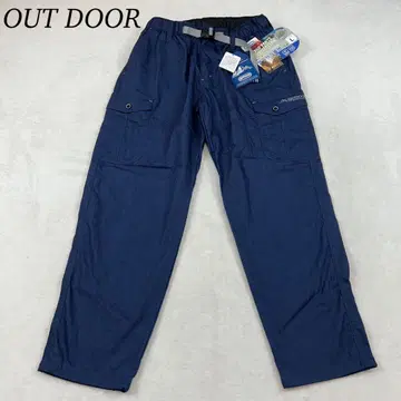 K347 미사용 새상품 L 아웃도어 택 포함 카고 팬츠 네이비 남성용