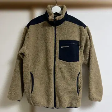 Quiksilver 플리스 보아 자켓 S 베이지/네이비
