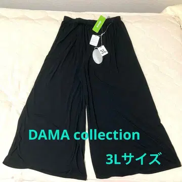 택 포함 새상품 다마 컬렉션 스트레치 레이온 와이드 팬츠 3L