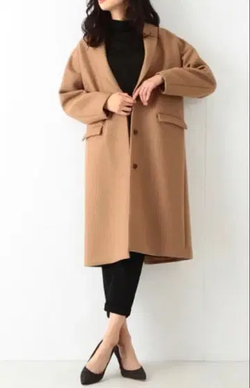 Demi-Luxe BEAMS 카멜 체스터 코트 카멜 코트