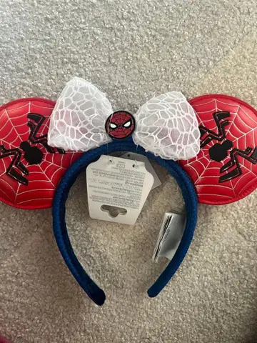 택 포함 새상품 스파이더맨 머리띠 MARVEL 홍콩 디즈니