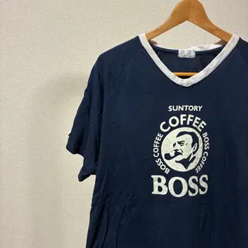 90s SUNTORY BOSS 산토리 보스 T셔츠 L사이즈 링거T