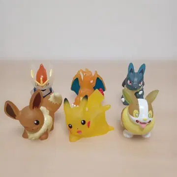 포켓몬 손가락 인형 유니클로 피카츄 리자몽 루카리오 외 클리어