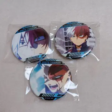나의 히어로 아카데미아 캔뱃지 컬렉션 토도로키 쇼토 장면 사진 3개 세트