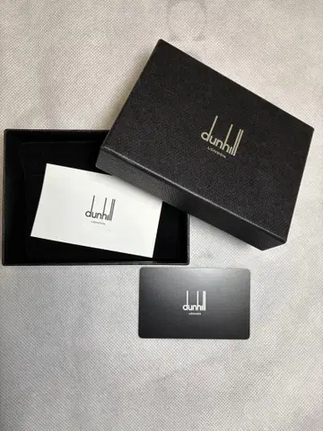 던힐 dunhill 가죽 카드 케이스 블랙 상자 카드 포함 정품