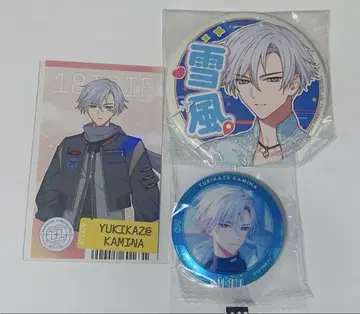 [세트] 18TRIP 에이트리 신나 유키카제 캔뱃지 카드 namco