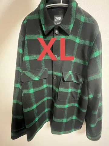 ZARA XL 플란넬 셔츠 자켓 오버 사이즈