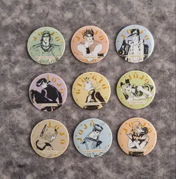 죠죠의 기묘한 모험 죠죠월드 홀로그램 캔뱃지 컴플리트 전종