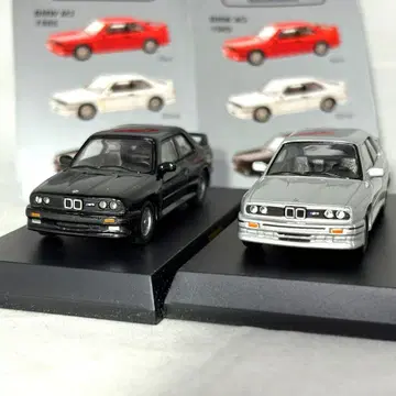 [새상품급] 교쇼 1/64 BMW M3 1985 실버 블랙 2대 세트