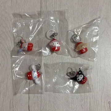 산리오 딸기 메지루시 액세서리 세미 컴프 5종 세트