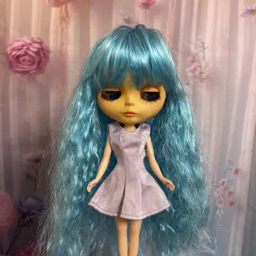 가발 스카이블루 느슨한 컬 구체관절 인형 구체관절 인형용 소바쥬