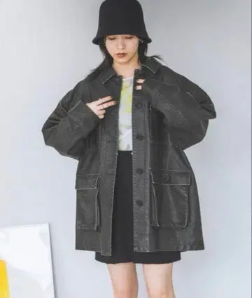 JEANASIS 블리치 가죽 CPO 자켓