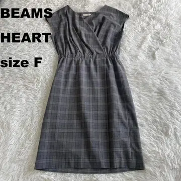 [새상품급] 빔즈 글렌체크 카슈쿨 원피스 무릎 기장 (364