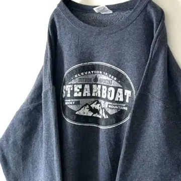 저지즈 STEAMBOAT 맨투맨 XL 네이비 곤색 그레이 구제 의류