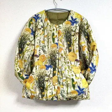 그라니프 TAION 콜라보 F 꽃무늬 다운 자켓 리버서블