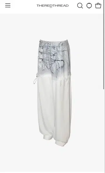 S burlesque 프린트 스웻 팬츠