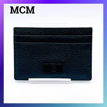 새상품 MCM MXACATC01 가죽 패스 케이스 카드 케이스 로고
