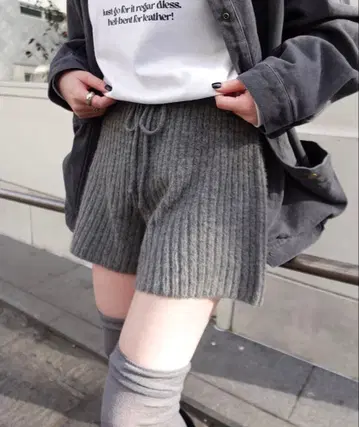 [ kastane ] 이번 시즌 리브 니트 숏팬츠