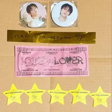 TXT 캔뱃지 캡슐 토이 가챠 영준 은색 테이프 낙하물 덤 포함