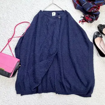 메종드소일 니트 판초 겉옷 케이프 모헤어 울 블렌드