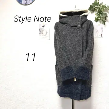 10690-1 스타일 노트 후드 부착 코트 11호 집업