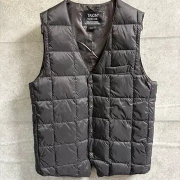 TAION 타이온 다운 베스트 다운 베스트 블랙 블랙