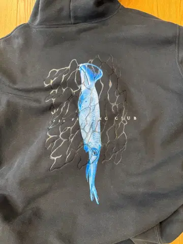 IRIE FISHING CLUB 후드 부착 후드티 블랙