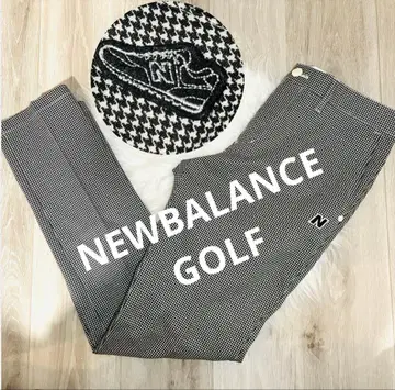 미사용급 뉴발란스골프 하운드투스 체크 N 로고 스트레치 팬츠 4 사이즈