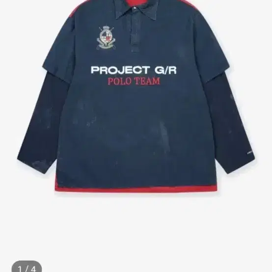 GRAILZ | 그레일즈 1 / BULLIED HALF POLO SHIRTS - NAVY Grimes #그