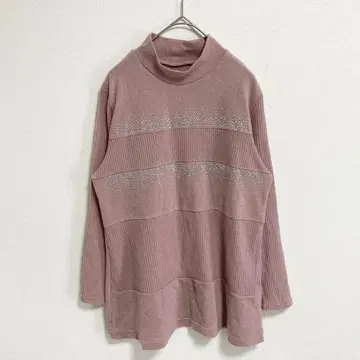 A413 엔젤 트럼펫/니트 스웨터/더스티 핑크/F 스팽글