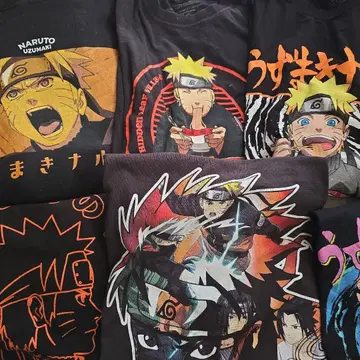 우즈마키 나루토 NARUTO 티셔츠 긴팔 후드티 7종 세트