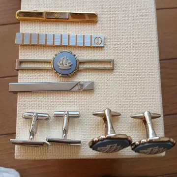 [ 정품 ] Wedg wood 넥타이핀 & 커프스 세트 피에르 가르뎅