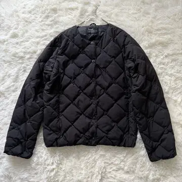 TAION x LIMONTA 노카라 퀼팅 다운 자켓 블랙 M