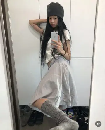 [정품 당일 발송] coyseio 스커트 라이트 그레이