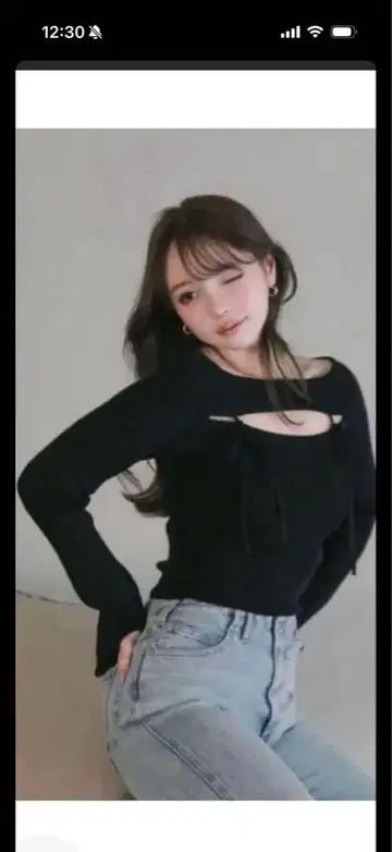 andmary 앤드마리 Bebe 니트 탑